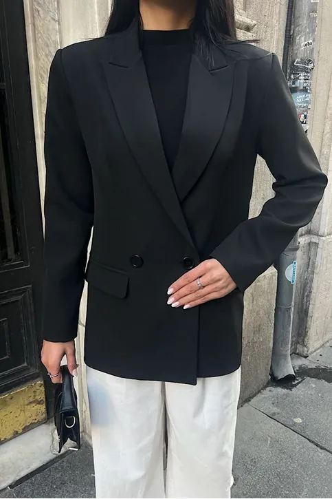 Oversize Blazer Ceket Siyah