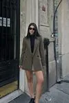 Oversize Blazer Ceket Haki